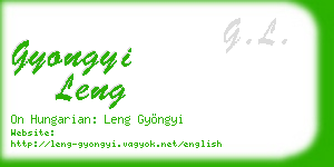 gyongyi leng business card